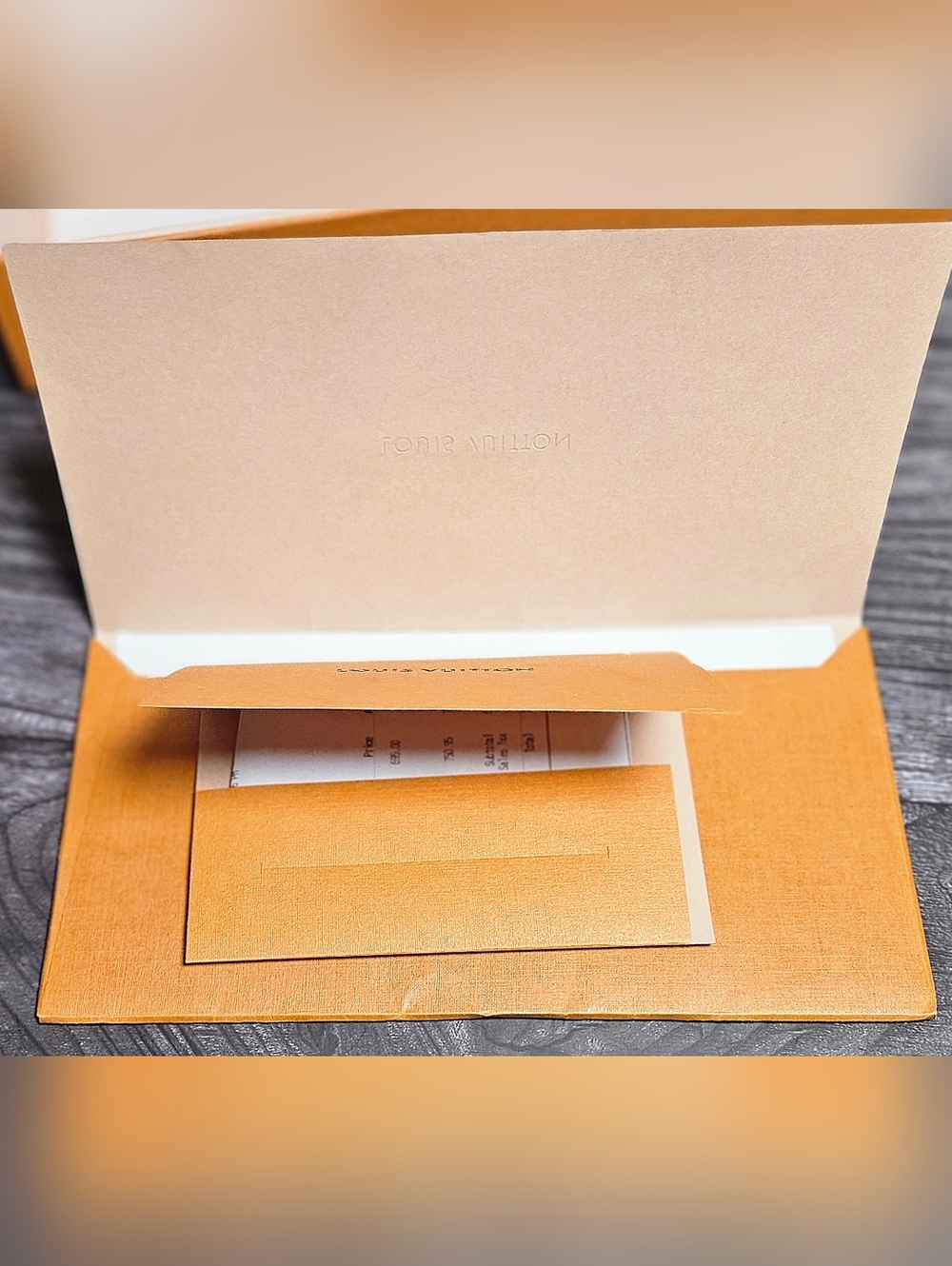 NEW Louis Vuitton Large Magnetic Wallet Gift Box Set Receipt Ribbon Tissue Card - Picture 9 of 14